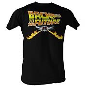 Back to the Future Car Speeding Black T-Shirt